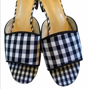 Women’s Crown & Ivy Plaid Black Flats• Size 6.5